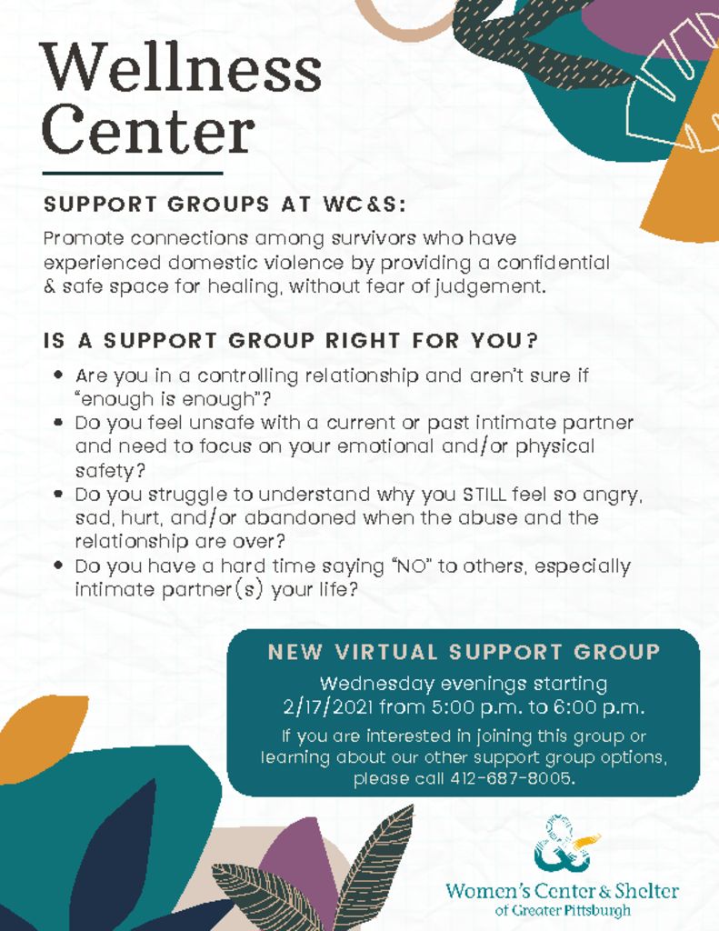 thumbnail of Wellness Center Support Group Flyer(1)
