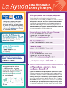 La Ayuda (Resource Flyer in Spanish)